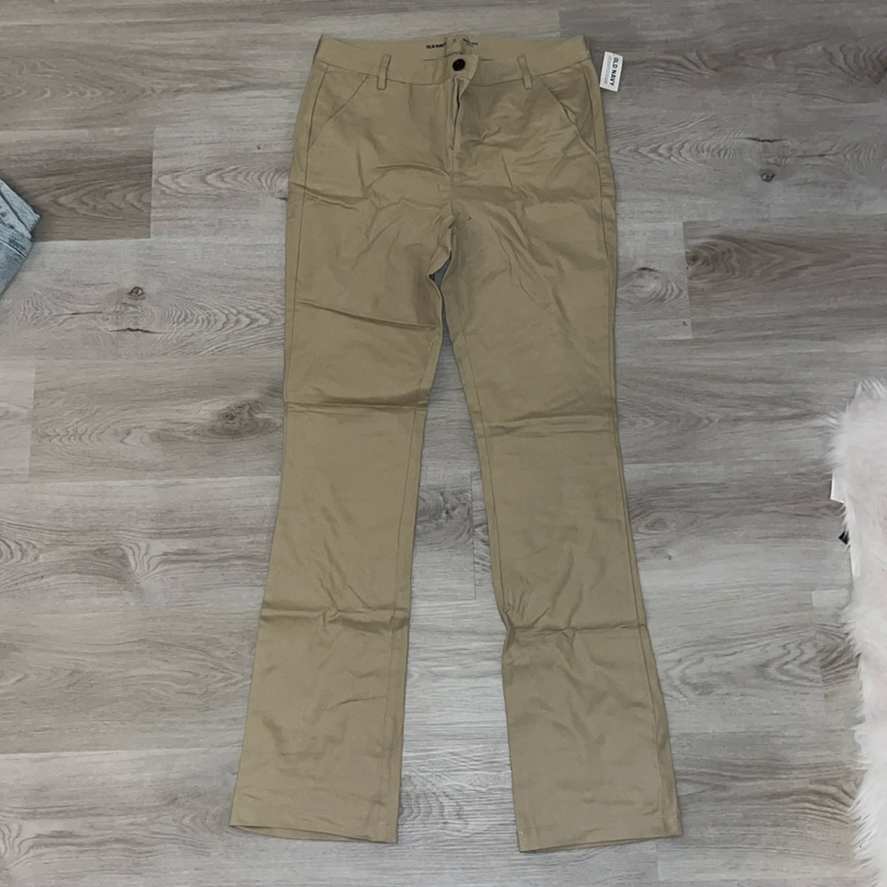 Bootcut khaki pants